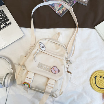 Kylethomasw  Small Backpack Women Cute Multifunctional Dual-use School Bags for Teenage Girls Student Kawaii Mini Travel Backpacks Ruckpack